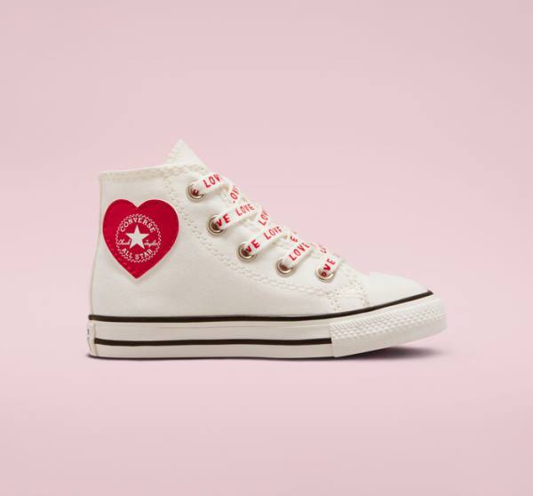 Converse Chuck Taylor All Star Crafted with Love High Tops Shoes White / Red | CV-571OWC