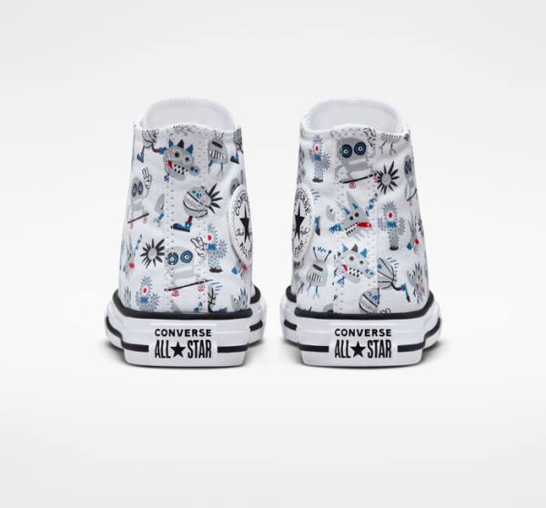 Converse Chuck Taylor All Star Creatures High Tops Shoes White / Grey / Blue | CV-123UFE