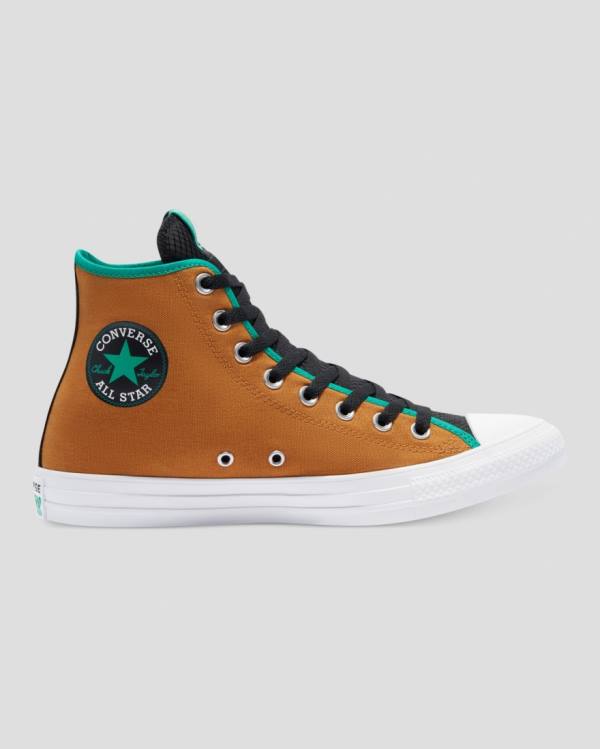 Converse Chuck Taylor All Star Digital Terrain High Tops Shoes Brown Green | CV-164YTE