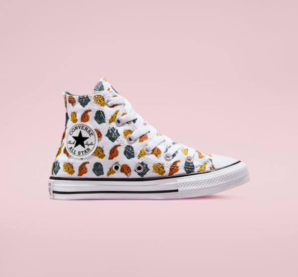 Converse Chuck Taylor All Star Dino Daze High Tops Shoes White / Deep Green / Black | CV-745CLW