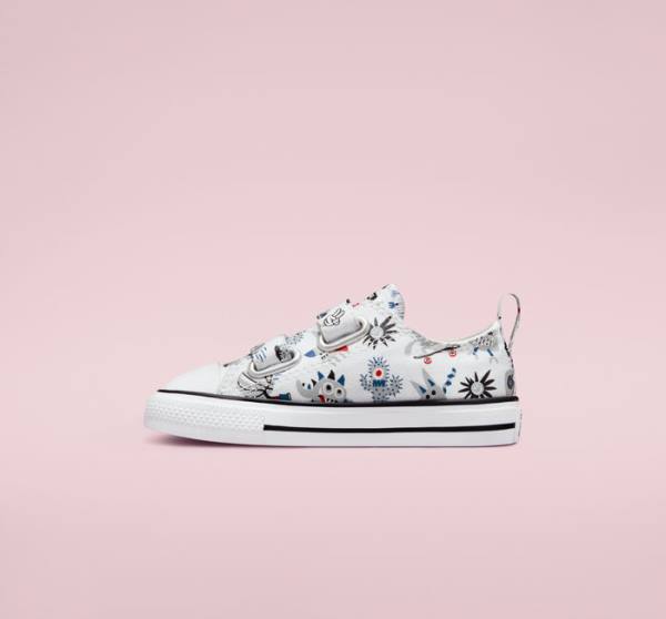 Converse Chuck Taylor All Star Easy-On Creatures Low Tops Shoes White / Grey / Blue | CV-056YKF