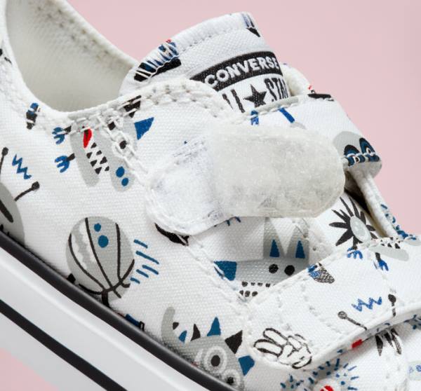 Converse Chuck Taylor All Star Easy-On Creatures Low Tops Shoes White / Grey / Blue | CV-056YKF