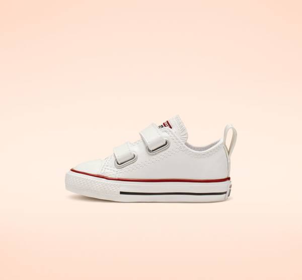 Converse Chuck Taylor All Star Easy-On Leather Low Tops Shoes White | CV-068NEG