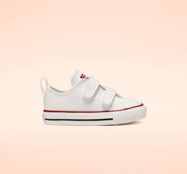 Converse Chuck Taylor All Star Easy-On Leather Low Tops Shoes White | CV-068NEG