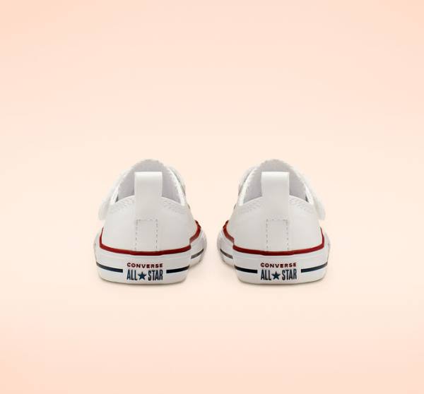 Converse Chuck Taylor All Star Easy-On Leather Low Tops Shoes White | CV-480JGH