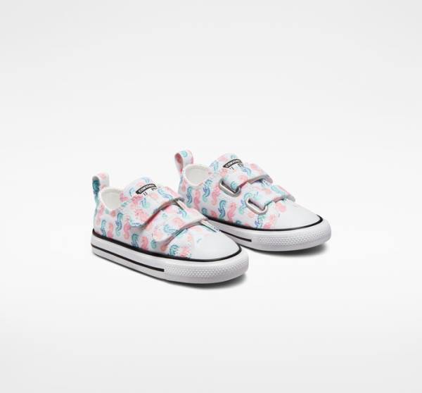 Converse Chuck Taylor All Star Easy-On Seahorses Low Tops Shoes White / Pink / Light | CV-526WAY