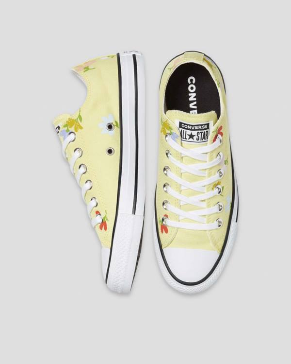 Converse Chuck Taylor All Star Garden Party Low Tops Shoes Yellow | CV-913GUQ