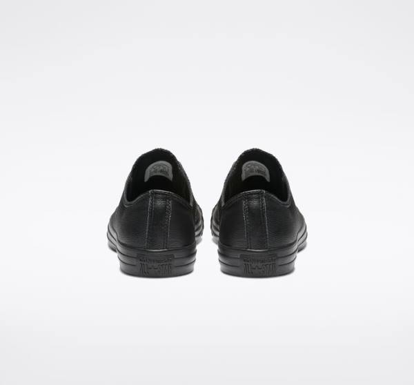 Converse Chuck Taylor All Star Leather Low Tops Shoes Black | CV-604JXO