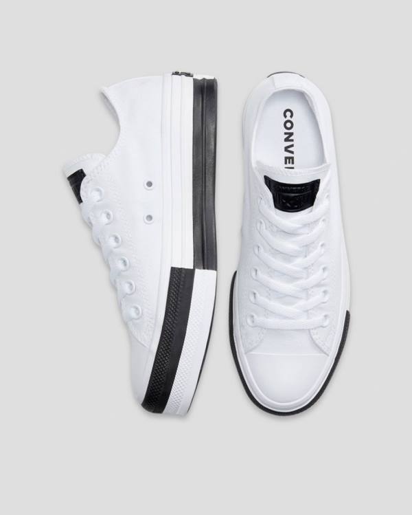 Converse Chuck Taylor All Star Lift Rivals Low Tops Shoes White | CV-548JPM