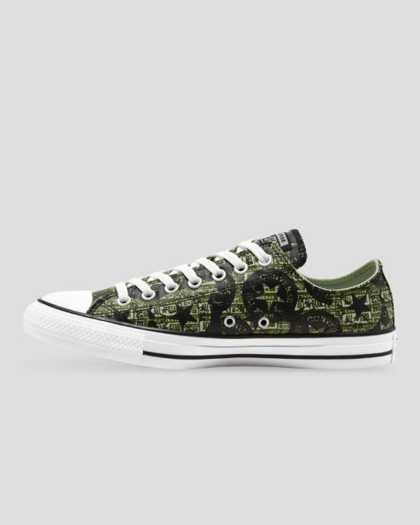 Converse Chuck Taylor All Star Logo Replay Low Tops Shoes Black | CV-521YMX