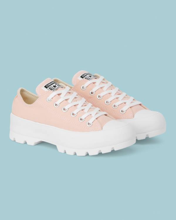 Converse Chuck Taylor All Star Lugged Seasonal Colour Low Tops Shoes Pink | CV-862CYE