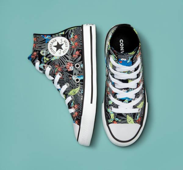 Converse Chuck Taylor All Star Plants High Tops Shoes Black / Light Green / White | CV-482NKZ