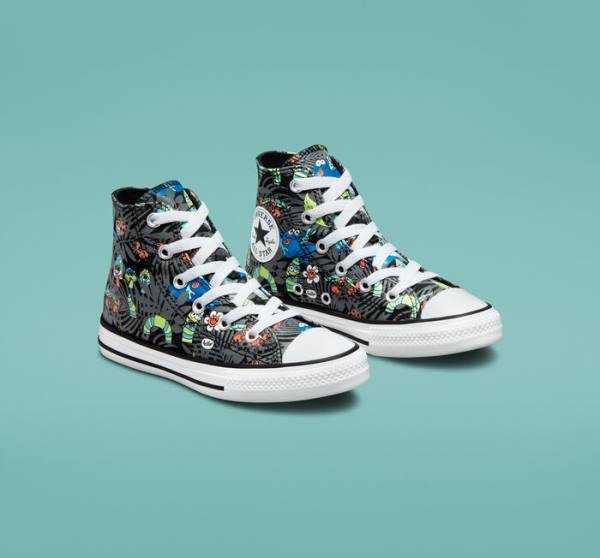 Converse Chuck Taylor All Star Plants High Tops Shoes Black / Light Green / White | CV-482NKZ