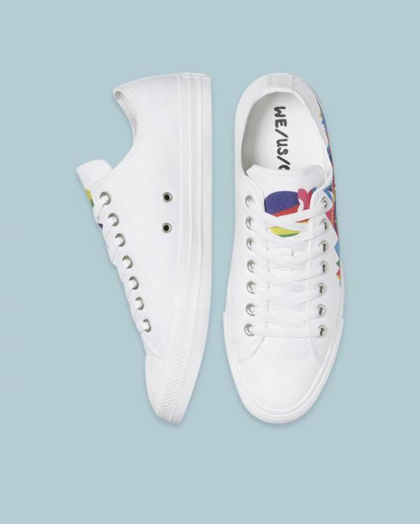 Converse Chuck Taylor All Star Pride Low Tops Shoes White | CV-175CRO