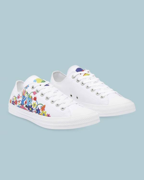 Converse Chuck Taylor All Star Pride Low Tops Shoes White | CV-368OIV