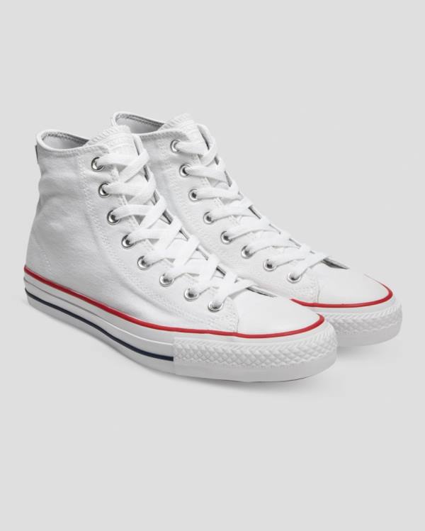 Converse Chuck Taylor All Star Pro Canvas High Tops Shoes White | CV-153YPD