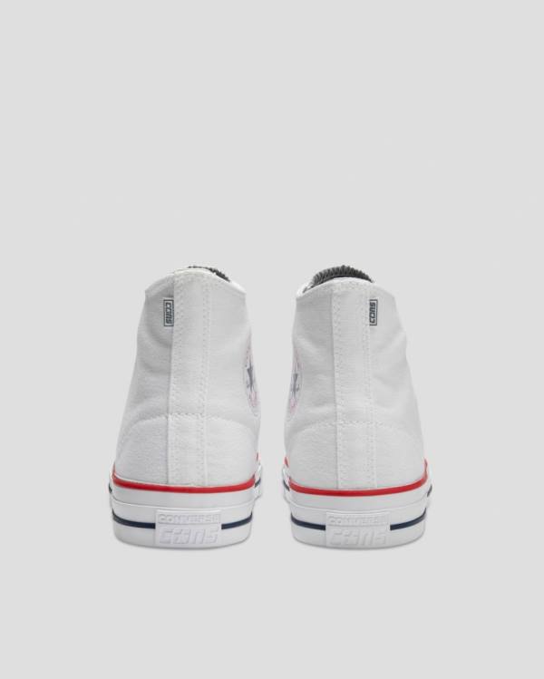 Converse Chuck Taylor All Star Pro Canvas High Tops Shoes White | CV-153YPD