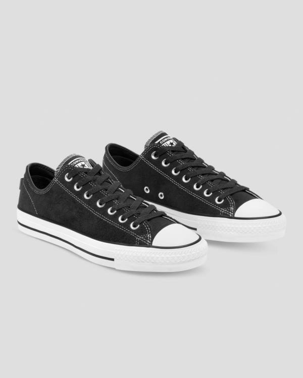 Converse Chuck Taylor All Star Pro Suede Low Tops Shoes Black | CV-759NSD