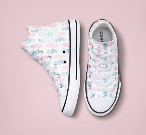 Converse Chuck Taylor All Star Seahorses High Tops Shoes White / Pink / Light | CV-830SEP