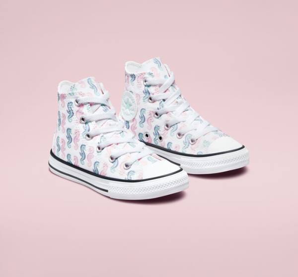 Converse Chuck Taylor All Star Seahorses High Tops Shoes White / Pink / Light | CV-830SEP