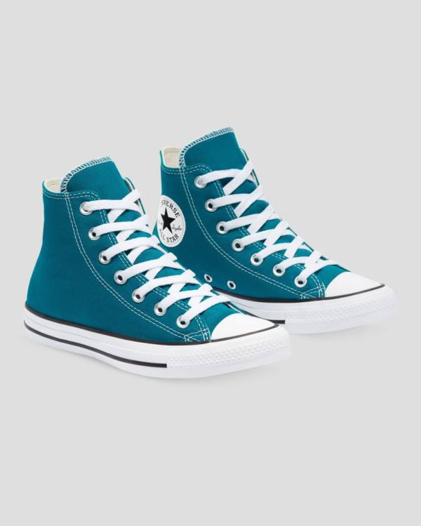 Converse Chuck Taylor All Star Seasonal High Tops Shoes Blue | CV-401DHW