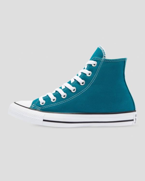 Converse Chuck Taylor All Star Seasonal High Tops Shoes Blue | CV-401DHW