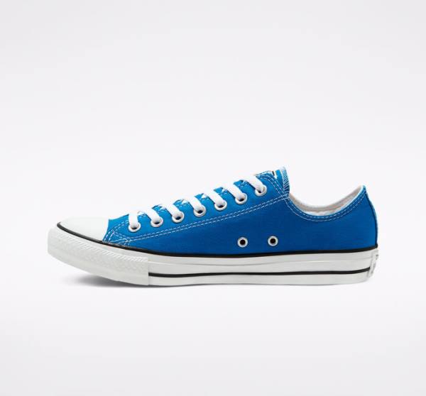 Converse Chuck Taylor All Star Seasonal Color Low Tops Shoes Blue | CV-935RTP