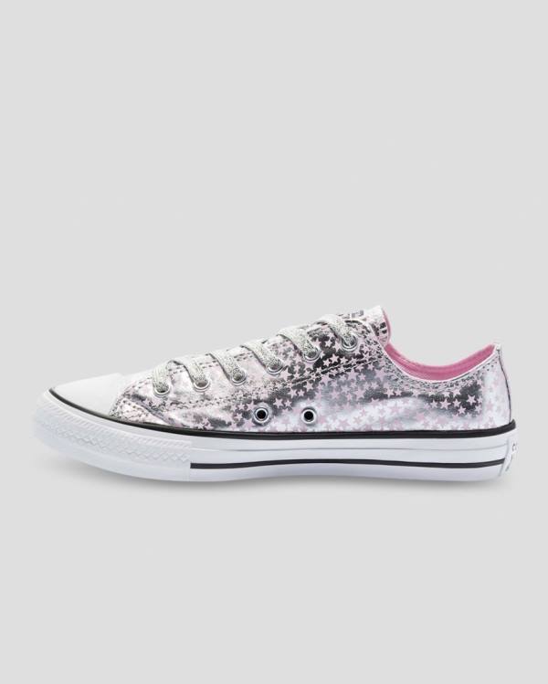 Converse Chuck Taylor All Star Shes A Star Low Tops Shoes Pink Silver | CV-184SEU