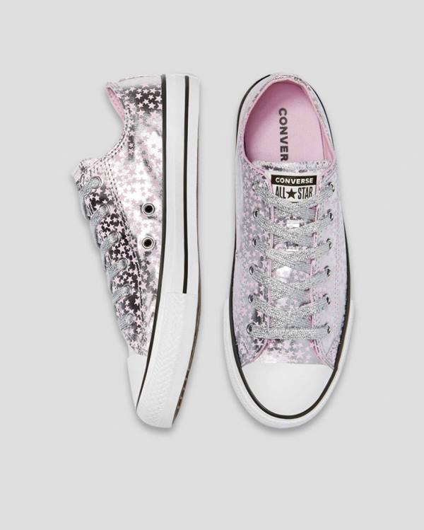 Converse Chuck Taylor All Star Shes A Star Low Tops Shoes Pink Silver | CV-184SEU