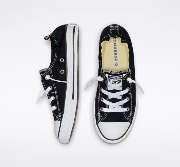 Converse Chuck Taylor All Star Shoreline Slip Low Tops Shoes Black | CV-128HUB