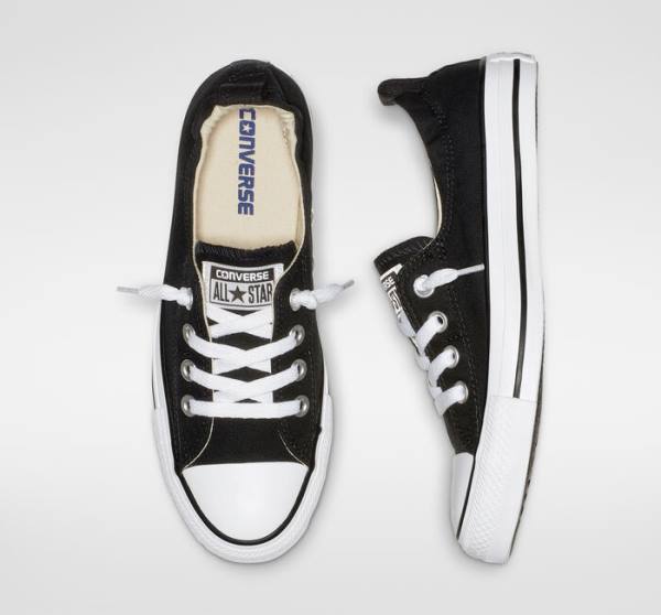 Converse Chuck Taylor All Star Shoreline Slip Low Tops Shoes Black | CV-710SBV