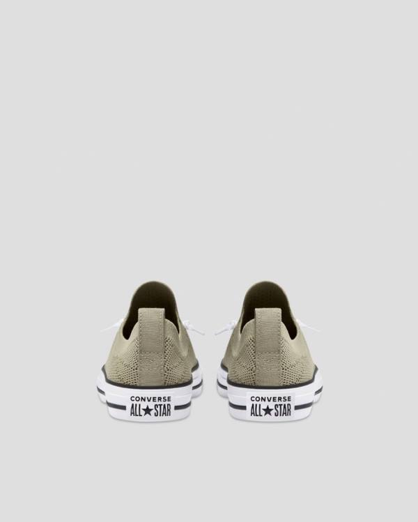 Converse Chuck Taylor All Star Shoreline Knit Slip Low Tops Shoes Green | CV-819ABH