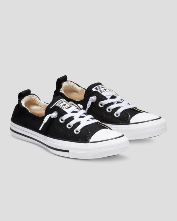 Converse Chuck Taylor All Star Shoreline Slip Low Tops Shoes Black | CV-921AXW