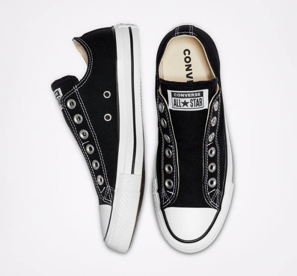 Converse Chuck Taylor All Star Slip Low Tops Shoes Black / White | CV-317WCP