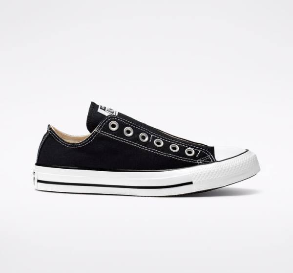 Converse Chuck Taylor All Star Slip Low Tops Shoes Black / White | CV-317WCP