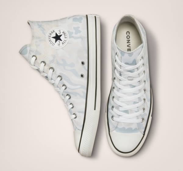 Converse Chuck Taylor All Star Split Panel Camo High Tops Shoes White / Grey | CV-134JUN