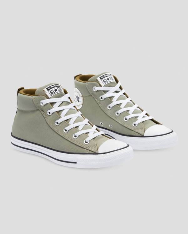 Converse Chuck Taylor All Star Street Light Field Surplus High Tops Shoes Green | CV-483RDJ