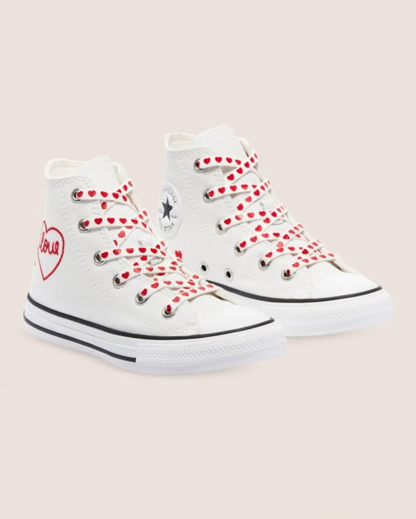 Converse Chuck Taylor All Star Street Love Thread High Tops Shoes White | CV-619EMI