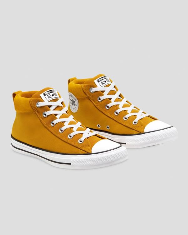 Converse Chuck Taylor All Star Street Mix And Match High Tops Shoes Yellow | CV-452QXT