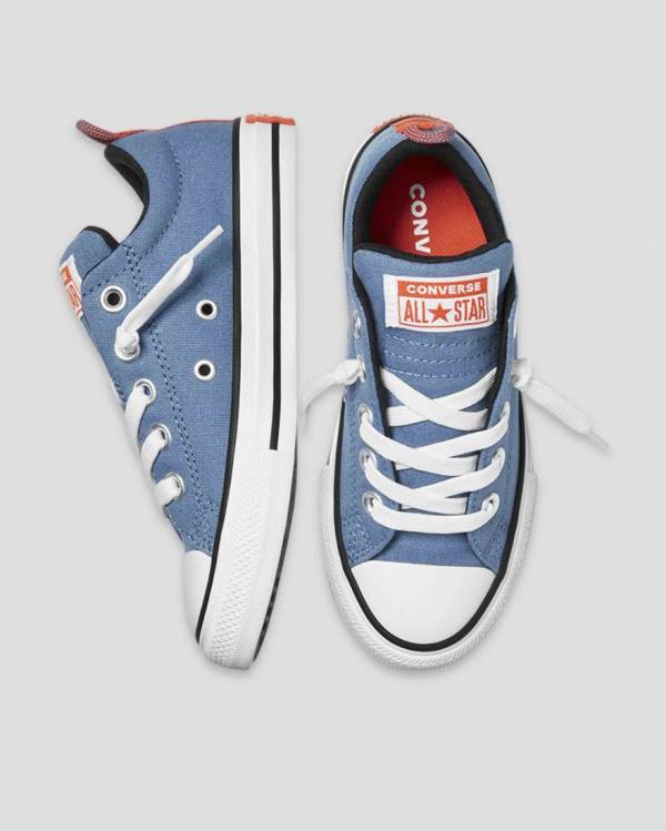 Converse Chuck Taylor All Star Street Slip Low Tops Shoes Blue | CV-726UQY