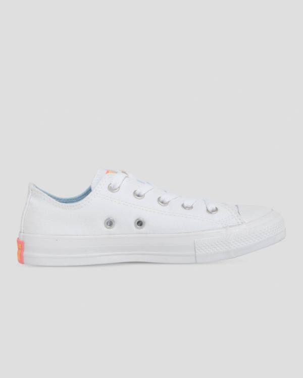 Converse Chuck Taylor All Star Sunny Side Print Low Tops Shoes White | CV-619SZK