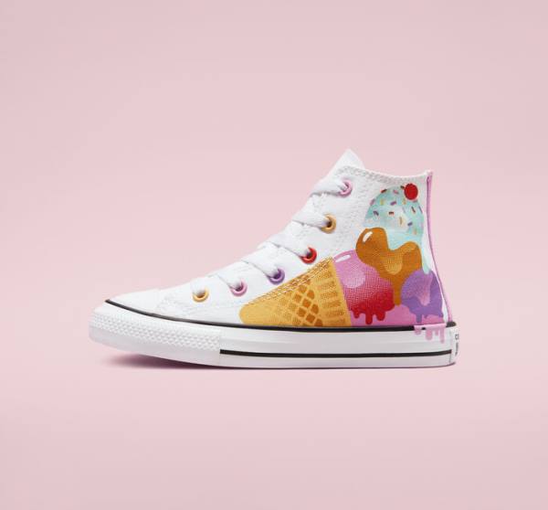 Converse Chuck Taylor All Star Sweet Scoops High Tops Shoes White / Beige White | CV-059WEC