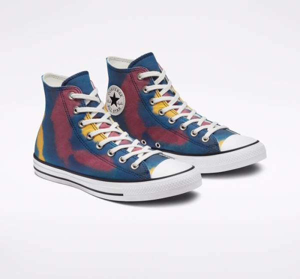 Converse Chuck Taylor All Star Tie-Dye High Tops Shoes Blue / Multicolor | CV-159HMK