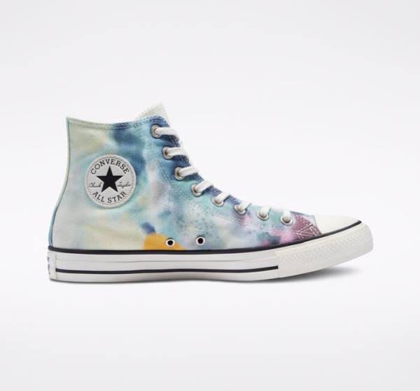 Converse Chuck Taylor All Star Tie-Dye High Tops Shoes Multicolor / Black | CV-215FCK