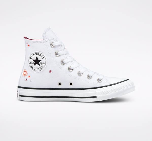 Converse Chuck Taylor All Star You Are On The Right Path High Tops Shoes White | CV-591TOA