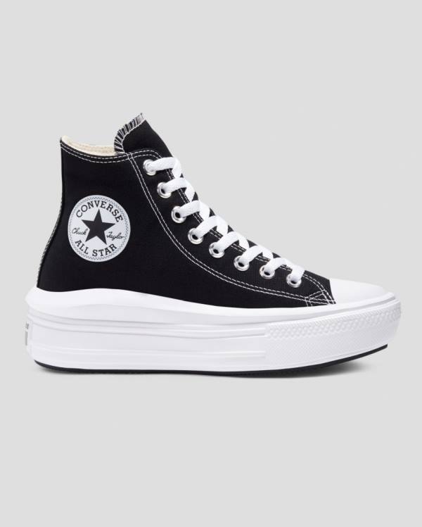 Converse Chuck Taylor Move Platform High Tops Shoes Black | CV-821SFL