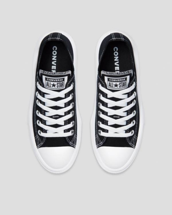 Converse Chuck Taylor Move Platform Low Tops Shoes Black | CV-358WPV