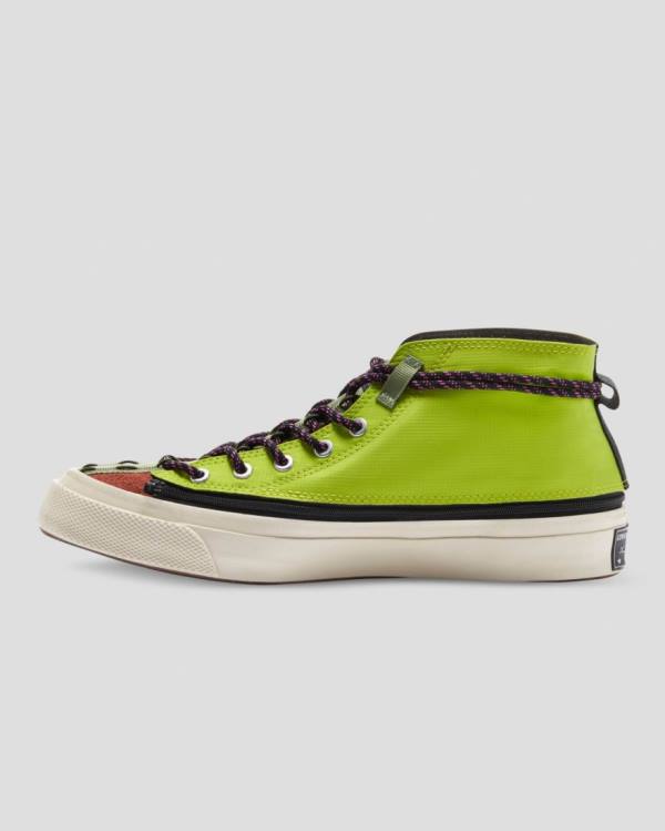 Converse Deck Star Zip High Tops Shoes Green | CV-216ZSU