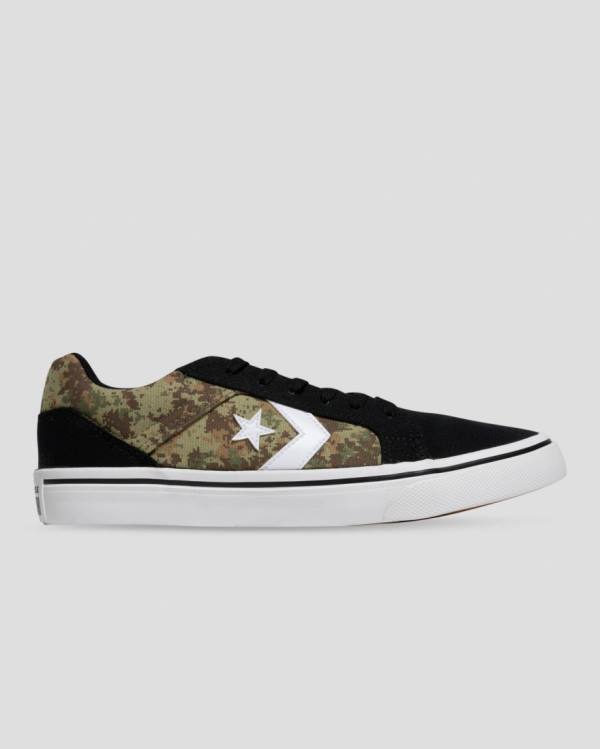 Converse El Distrito Mix And Match Low Tops Shoes Black Camo | CV-945BLH