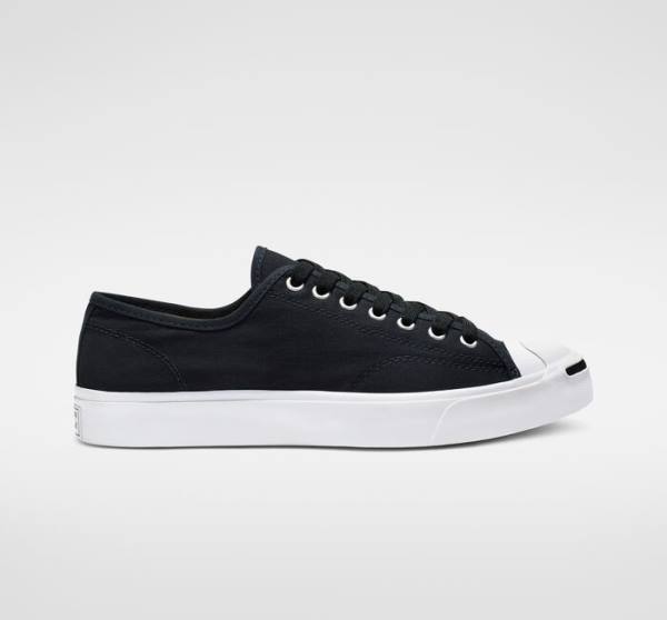 Converse Jack Purcell Canvas Low Tops Shoes Black / White | CV-287IHK